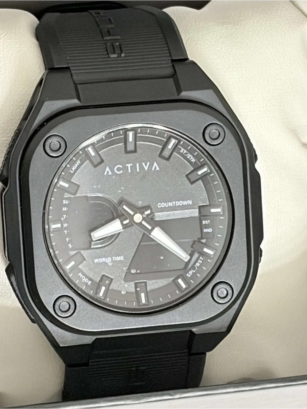 Ativa Black Dual-Display Sport Watch
